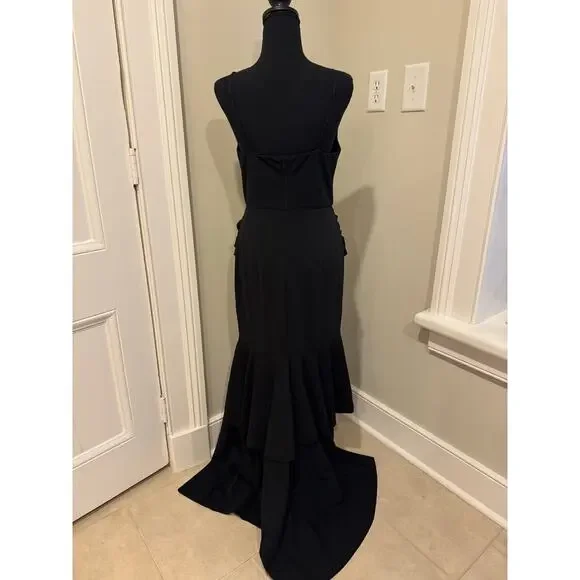 Black Long Dress VENUS Brand - Picture 2 of 6